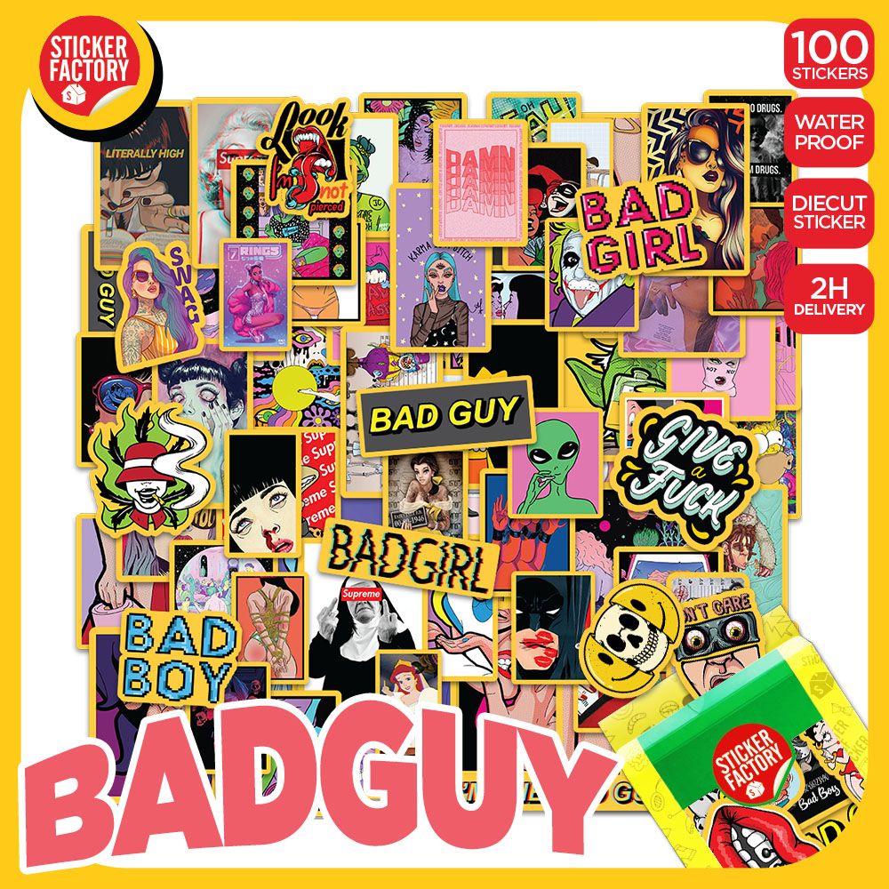 Bad Guy Dân Chơi - Set 100 sticker hình dán