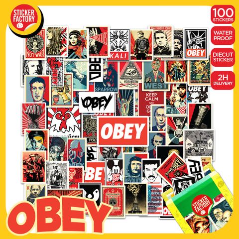  Obey - Set 100 sticker hình dán 