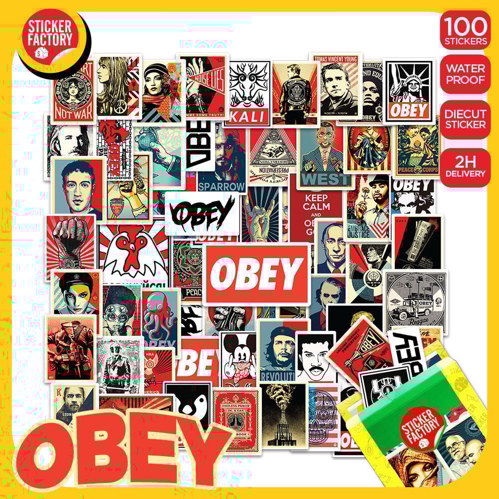 Obey - Set 100 sticker hình dán