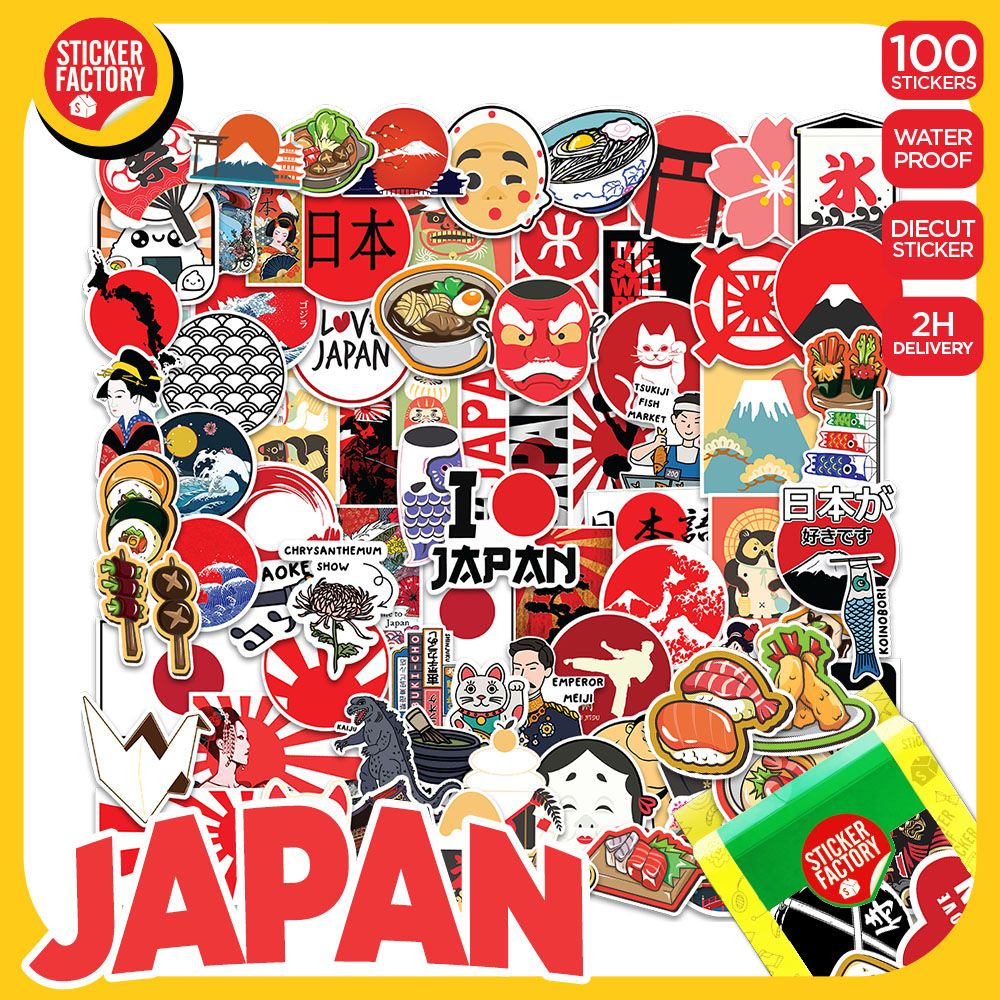 Nhật Bản Japan - Set 100 sticker hình dán