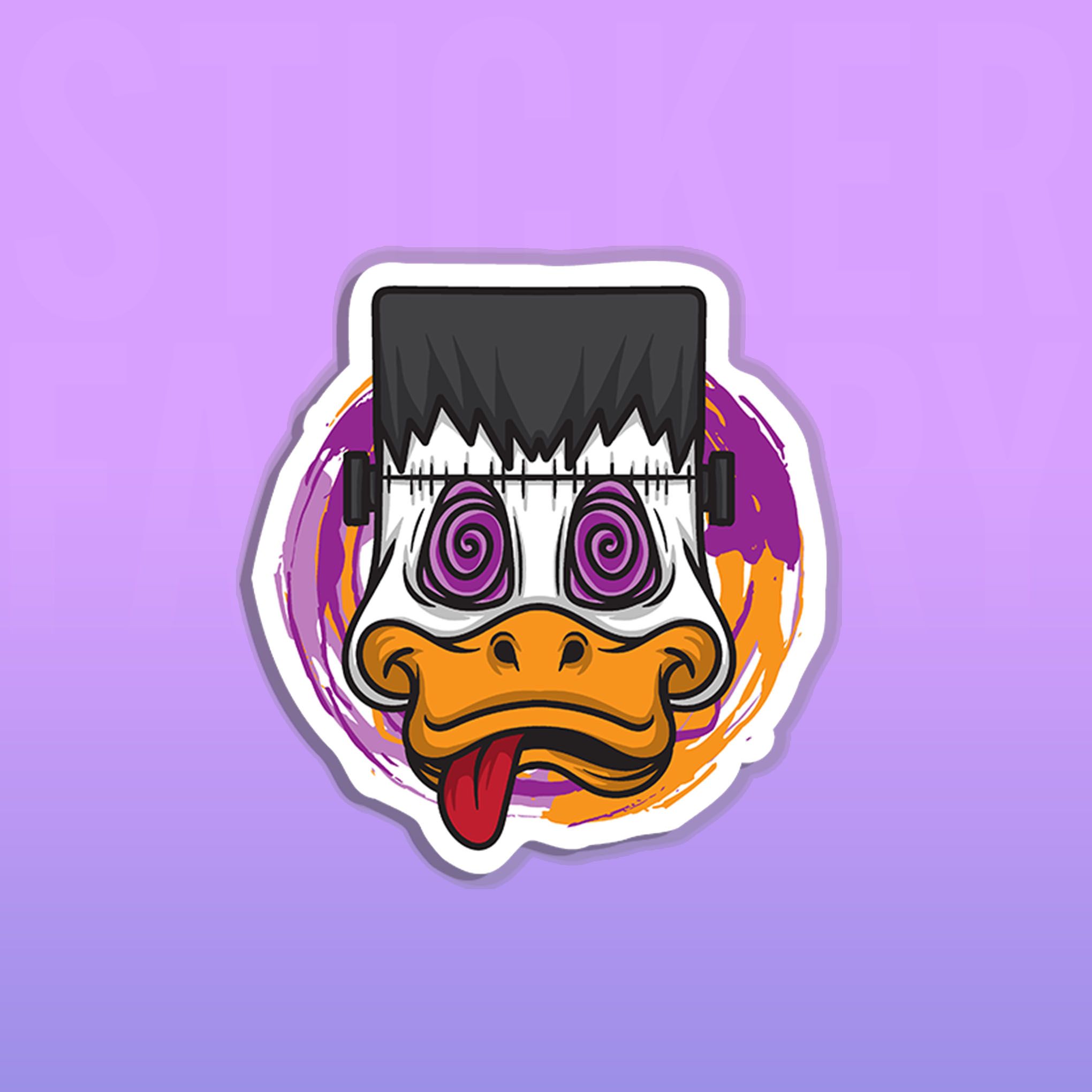 TRIPPY DUCK 7cm - Sticker Die-cut hình dán cắt rời