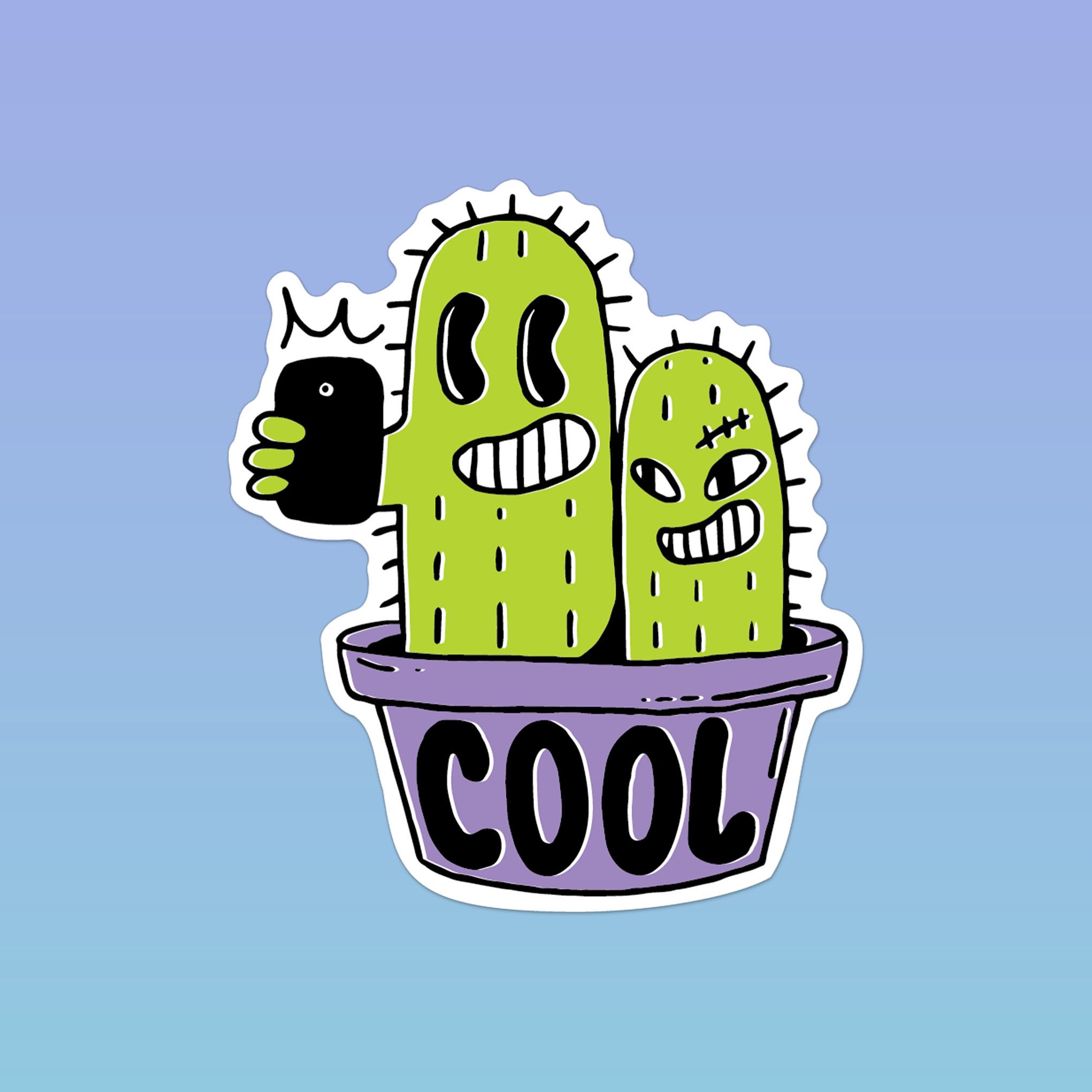 COOL CACTUSES 7cm - Sticker Die-cut hình dán cắt rời