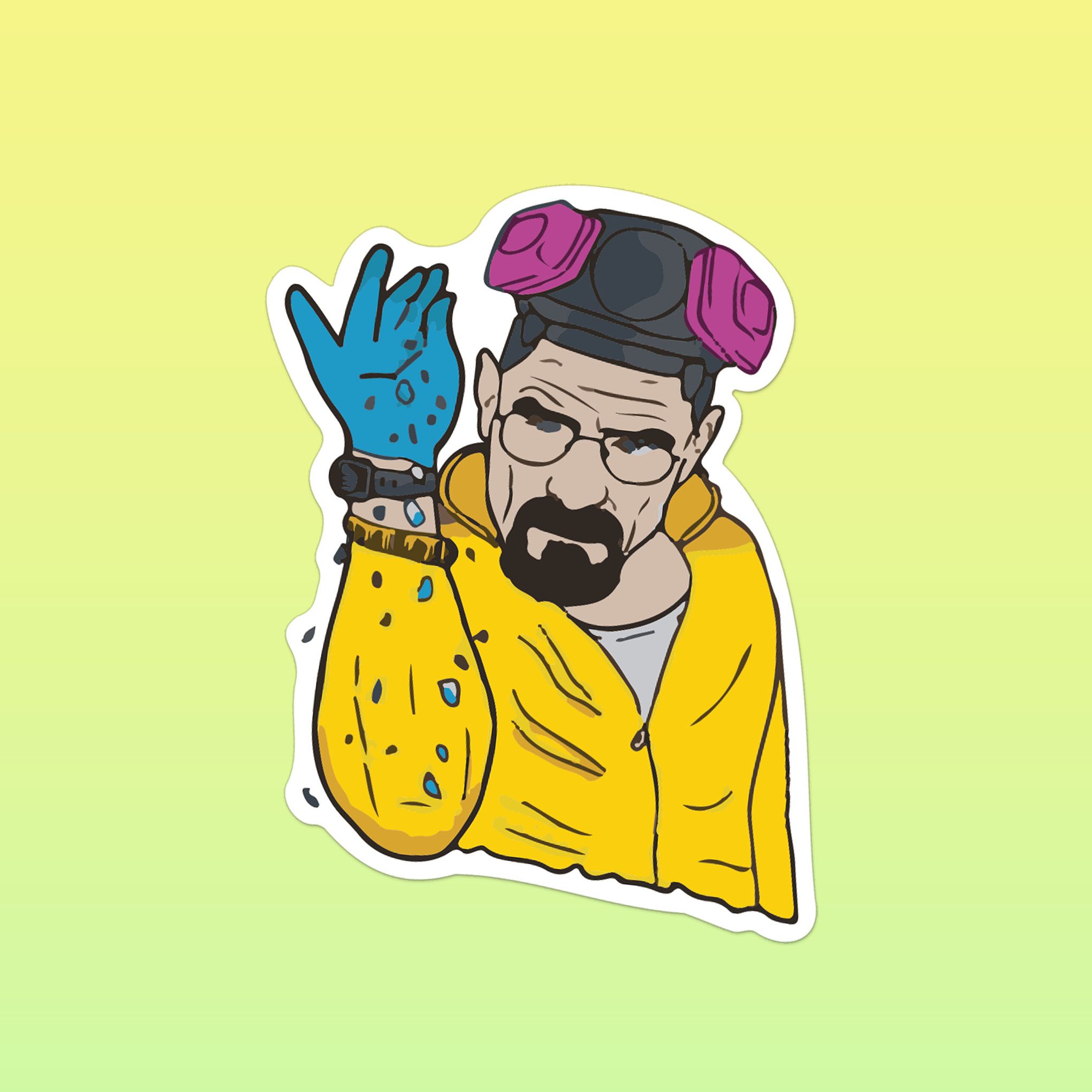 SALT HEISENBERG 7cm - Sticker Die-cut hình dán cắt rời