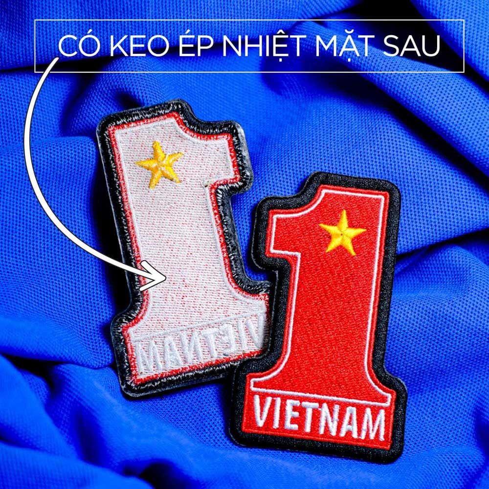 PATCH001 VIETNAM FLAG POWER HAND - Patch vải thêu ủi chuyển nhiệt