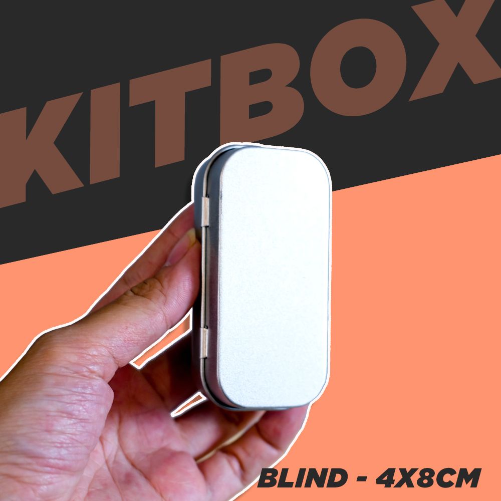 KITBOX BLIND 4x8cm - Hộp thiếc trơn