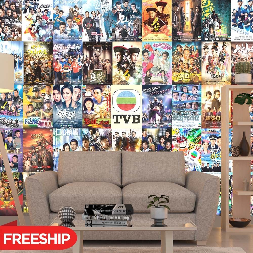 TVB - Set 50 Poster A4 dán tường trang trí