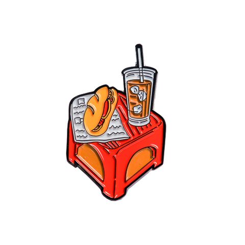  Enamel Pin Cà Phê Bánh Mì Vỉa Hè - Huy hiệu kim loại 