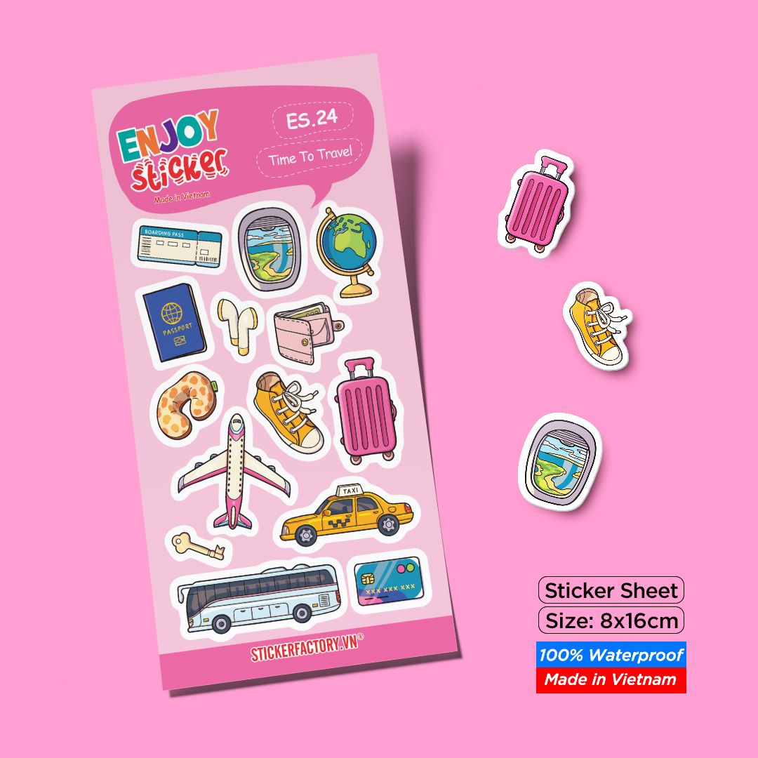 ES24 Time To Travel -  Enjoy sticker sheet