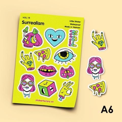  Vol.14 Surrealism - Little sticker sheet A6 