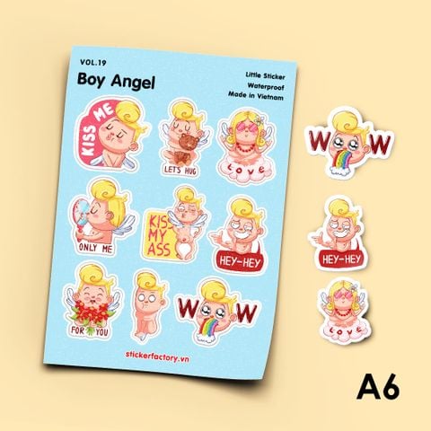  Vol.19 Boy Angel - Little sticker sheet A6 