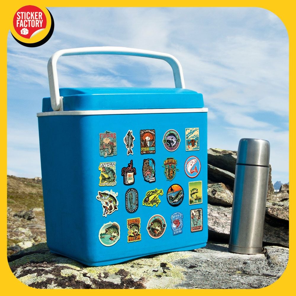 Fishing - Set 100 Sticker hình dán