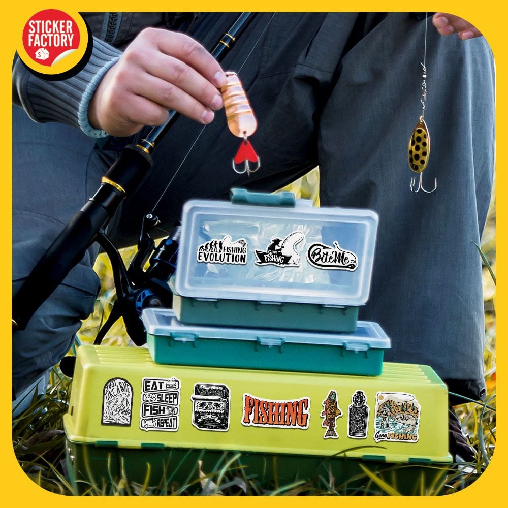 Fishing - Set 100 Sticker hình dán