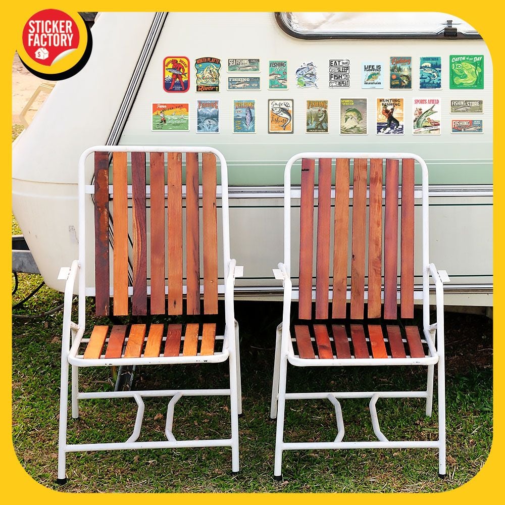 Fishing - Set 100 Sticker hình dán