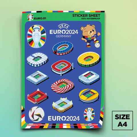  EURO 01 - Sticker Sheet A4 