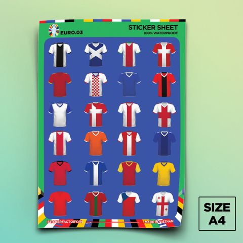  EURO 03 - Sticker Sheet A4 