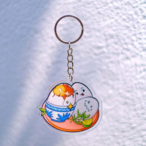  KC0022 Hột Vịt Lộn - Móc khóa Acrylic 