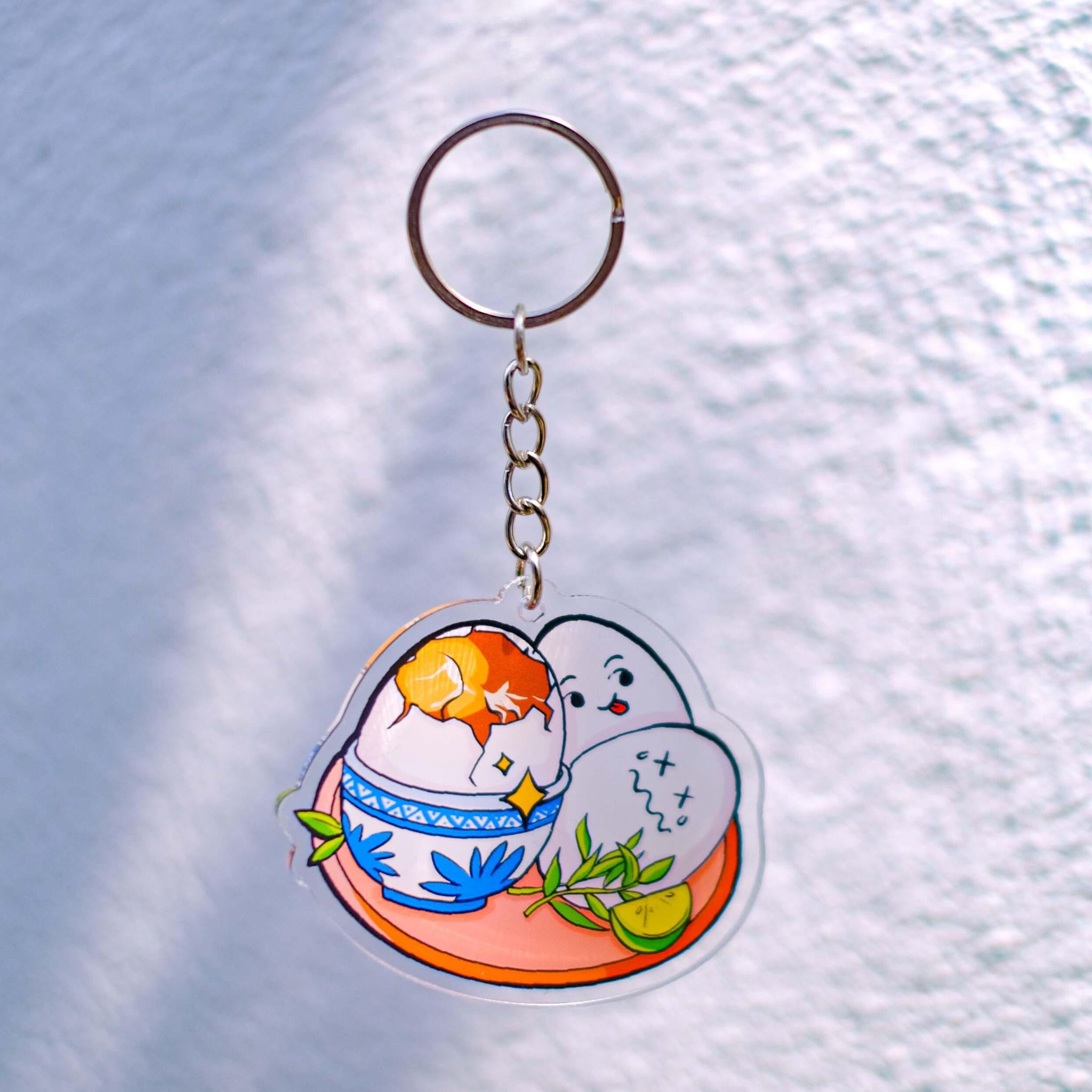 KC0022 Hột Vịt Lộn - Móc khóa Acrylic