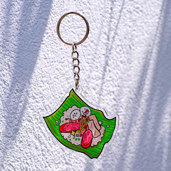 KC0020 Xôi Lá Chuối - Móc khóa Acrylic – Sticker Factory