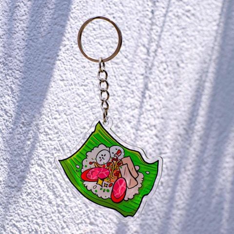  KC0020 Xôi Lá Chuối - Móc khóa Acrylic 