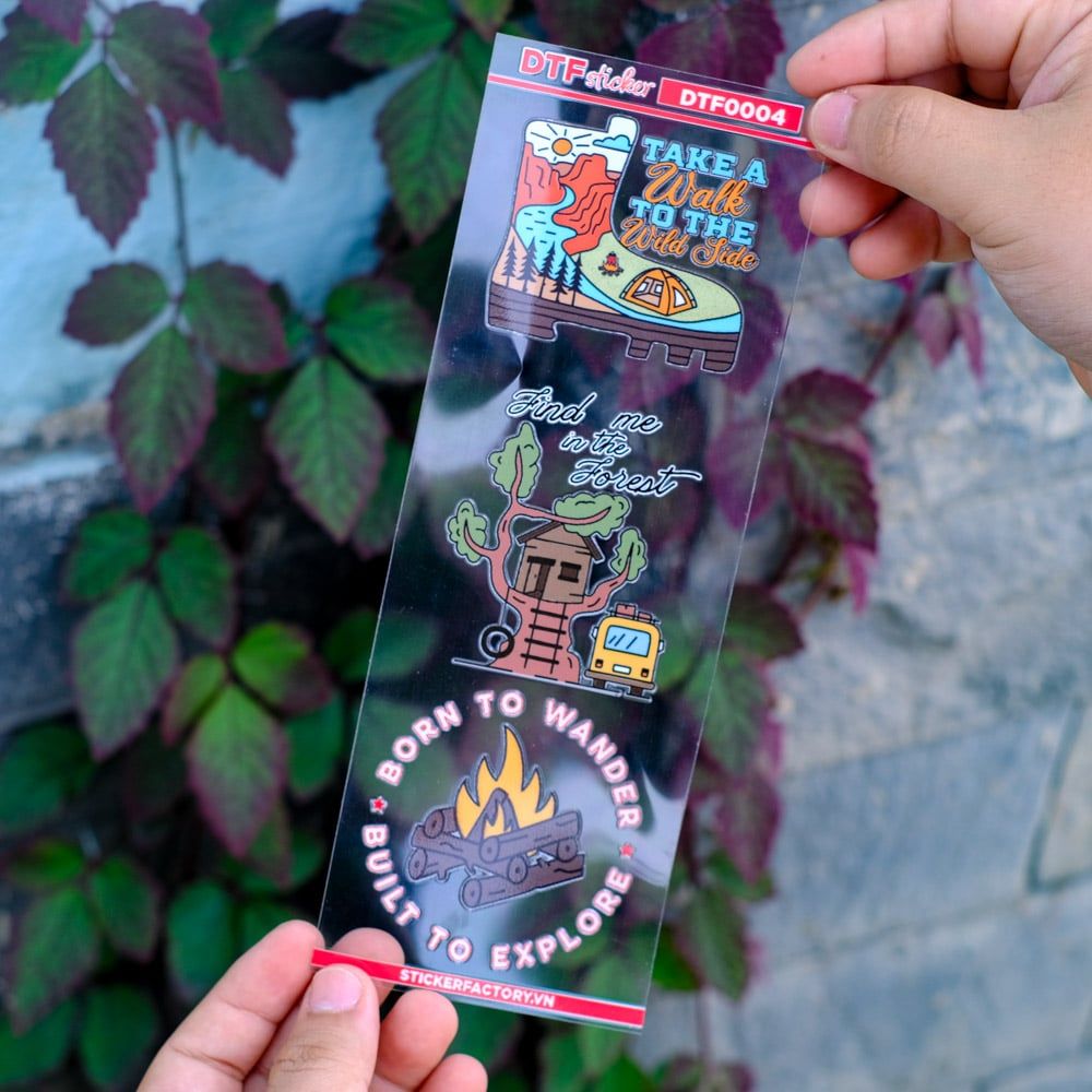 DTF0004  Sticker UV DTF nổi 3D không nền