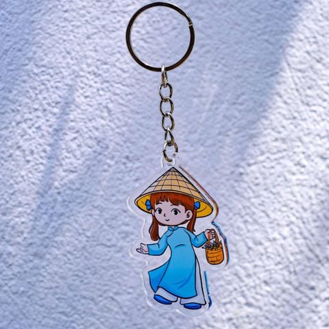  KC0006 Cô Gái Áo Dài - Móc khóa Acrylic 