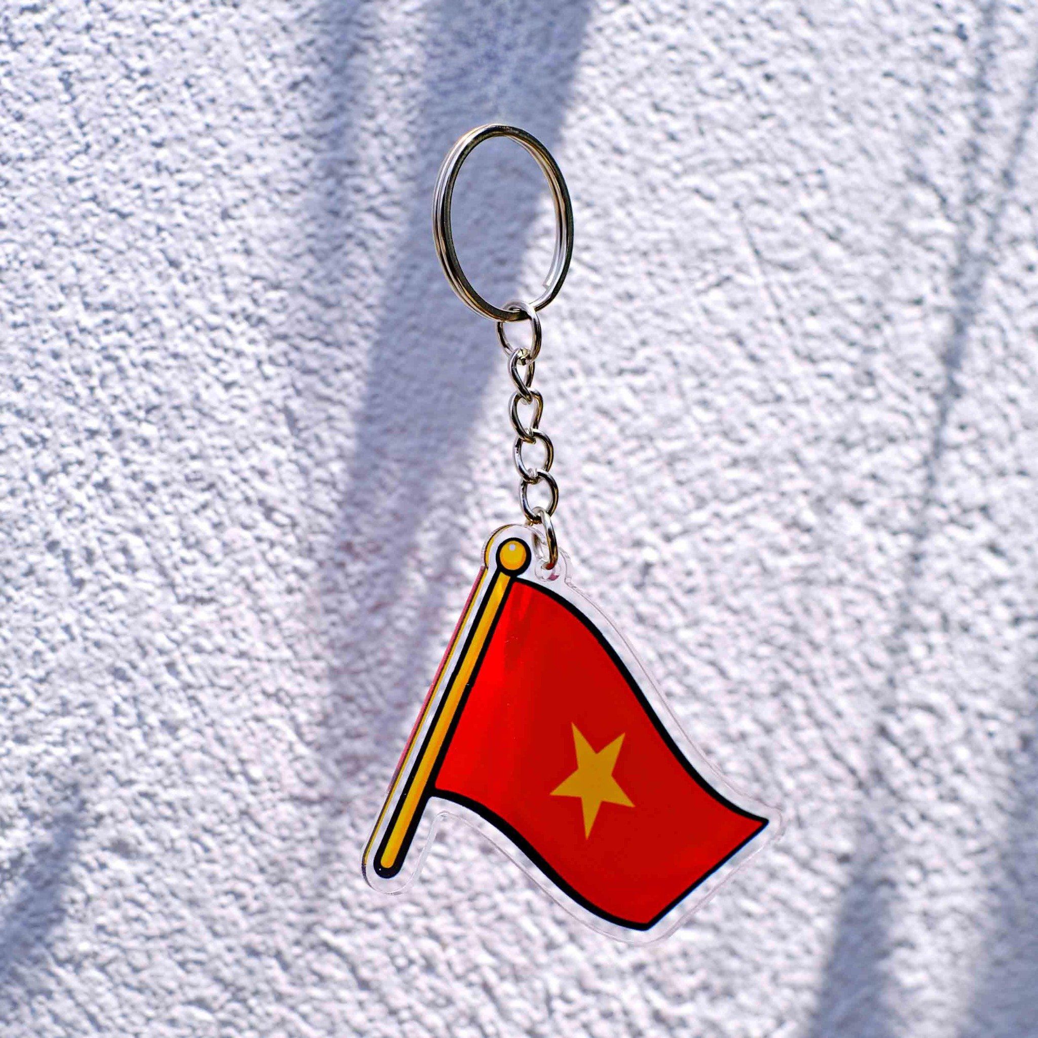 KC0004 Lá Cờ Việt Nam - Móc khóa Acrylic