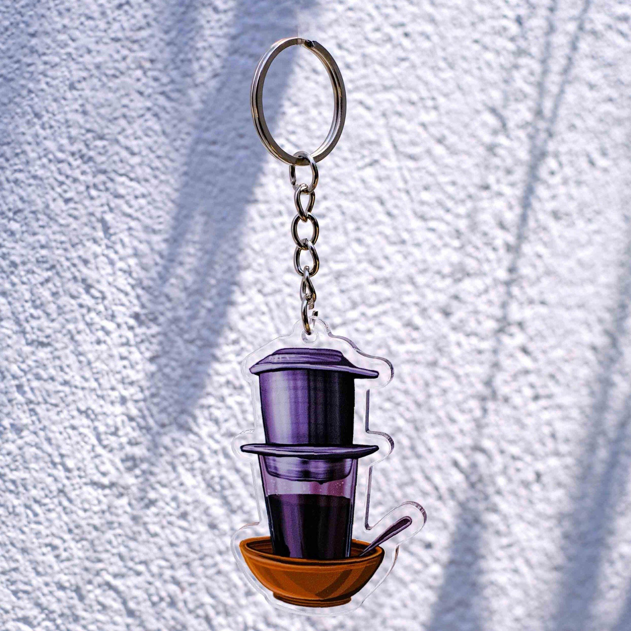 KC0014 Ly Cà Phê Pha Phin - Móc khóa Acrylic