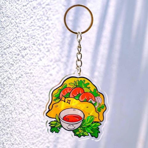  KC0025 Bánh Xèo - Móc khóa Acrylic 