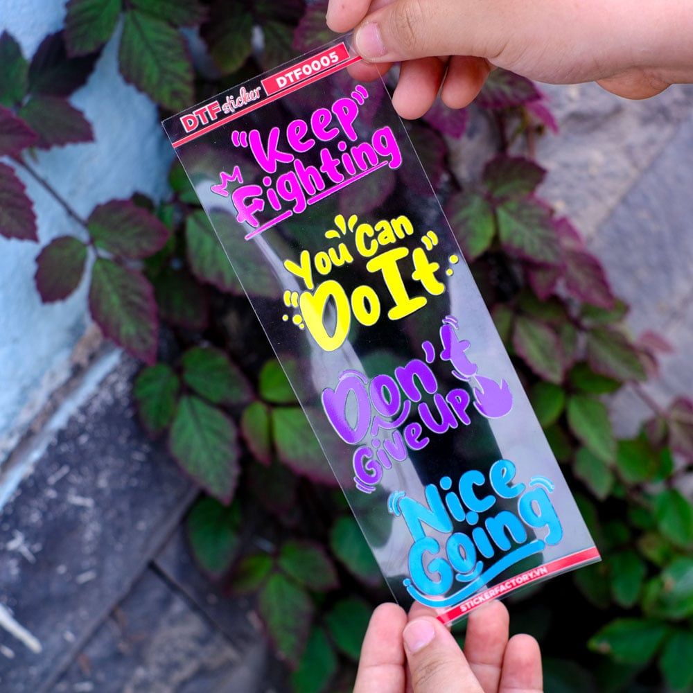 DTF0005  Sticker UV DTF nổi 3D không nền