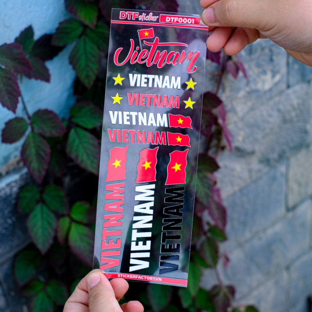 DTF0001  Sticker UV DTF nổi 3D không nền