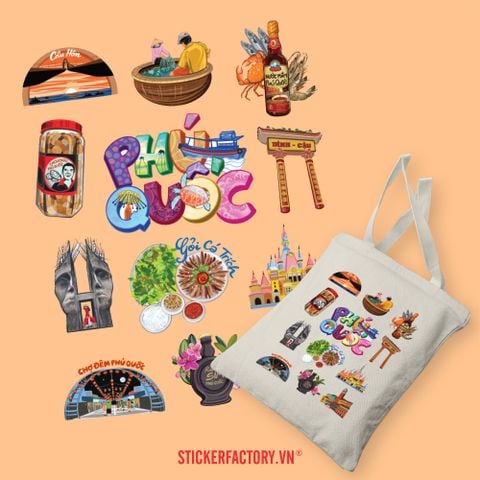  TOTE026 Phú Quốc - Túi Tote Canvas Bag 