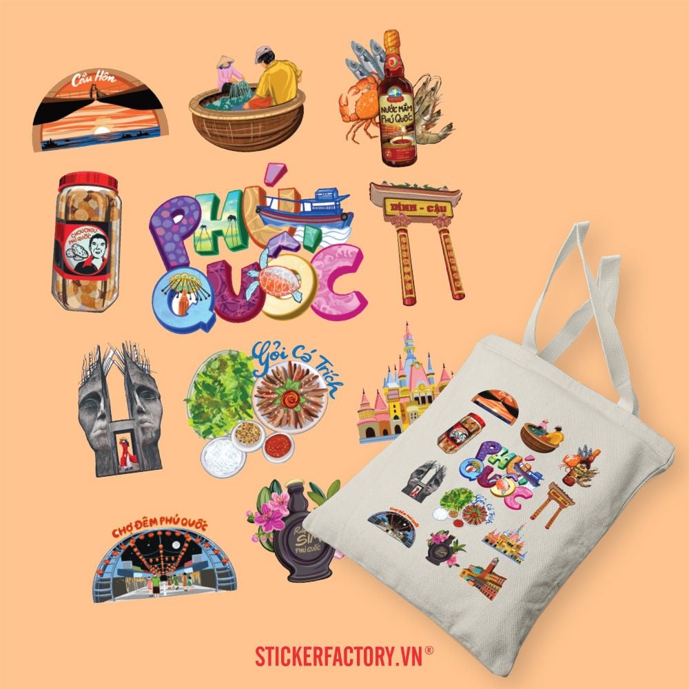 TOTE026 Phú Quốc - Túi Tote Canvas Bag