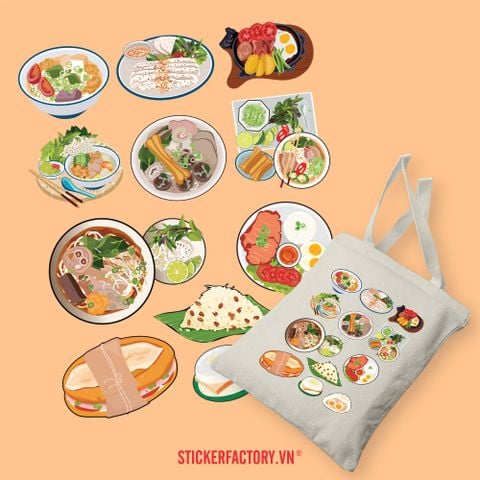  TOTE018 Vietnamese Breakfast - Túi Tote Canvas Bag 