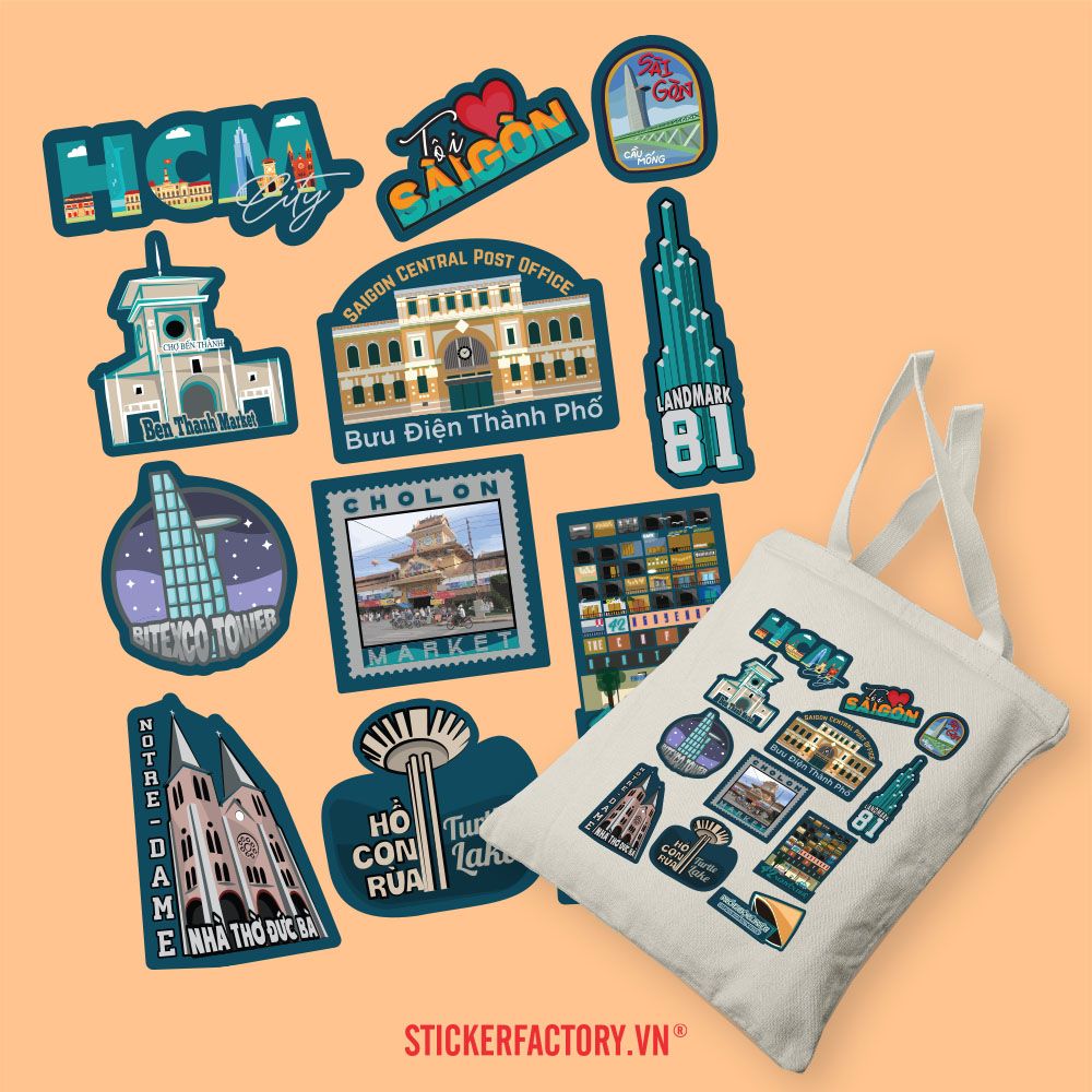 Ho Chi Minh City - Túi Tote Canvas Bag