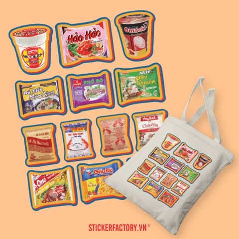  TOTE012 Vietnam Instant Noodles - Túi Tote Canvas Bag 