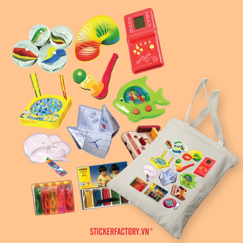 Vietnamese Childhood Toy - Túi Tote Canvas Bag