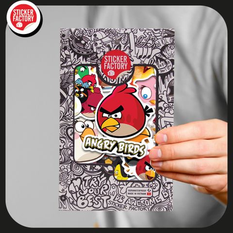  Angry Bird - Set 30 sticker hình dán 