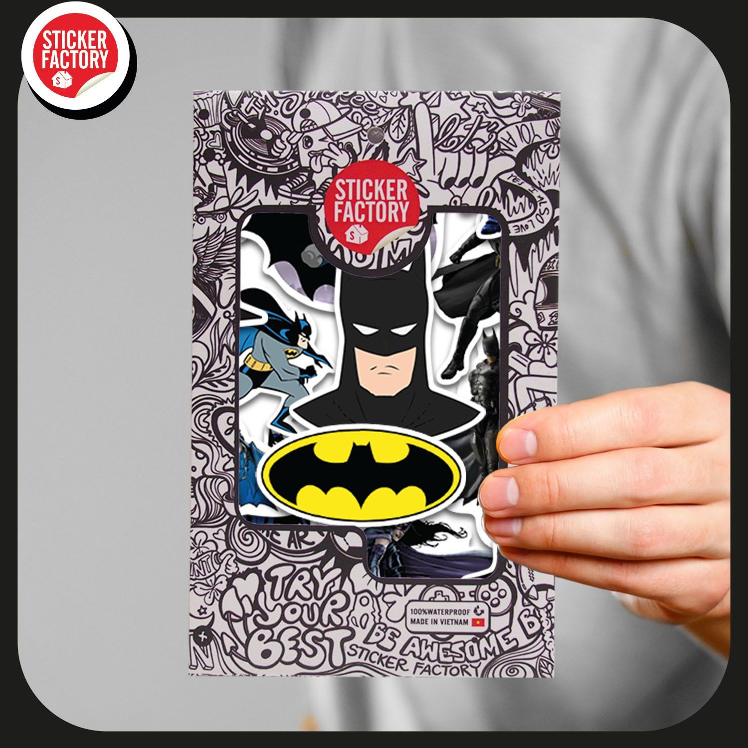 Batman - Set 30 sticker hình dán