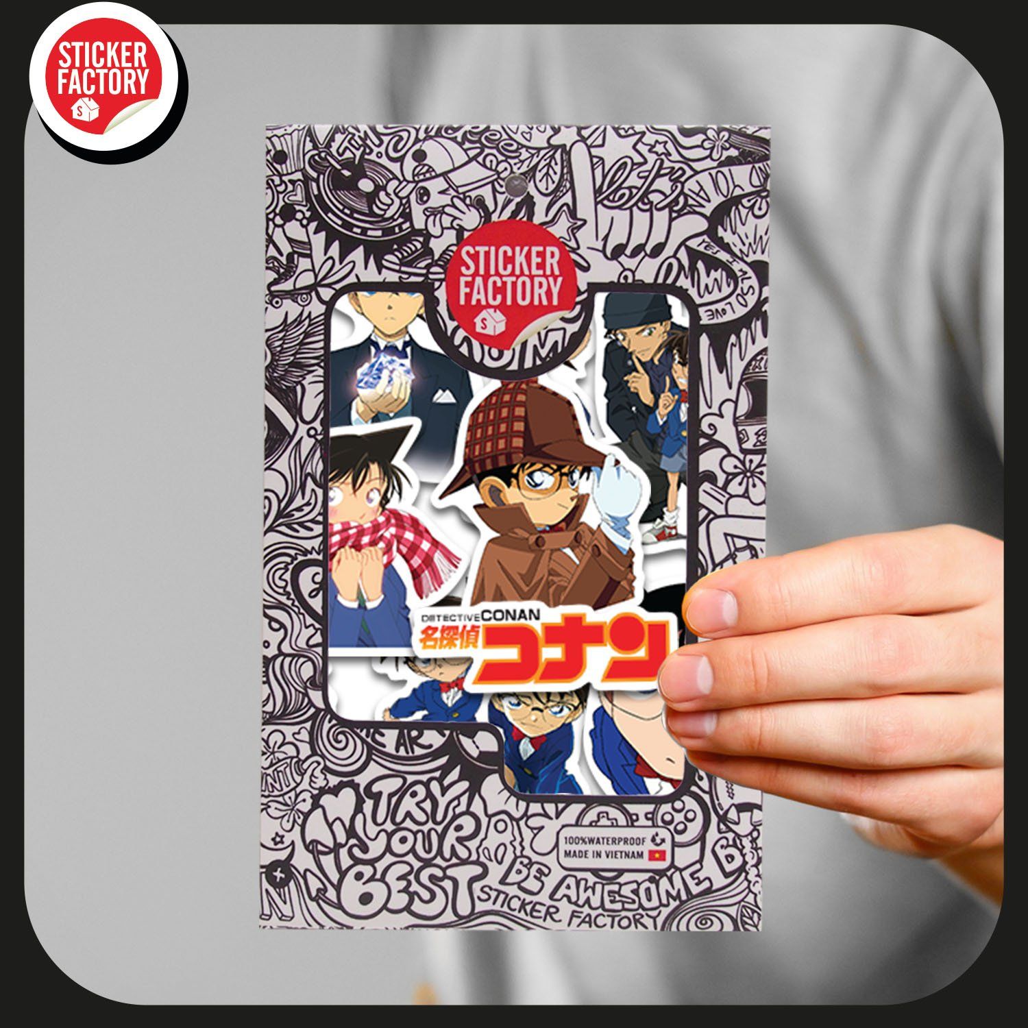 Conan - Set 30 sticker hình dán