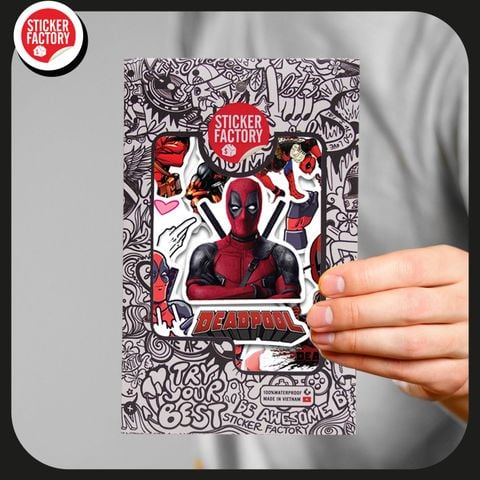  Deadpool - Set 30 sticker hình dán 
