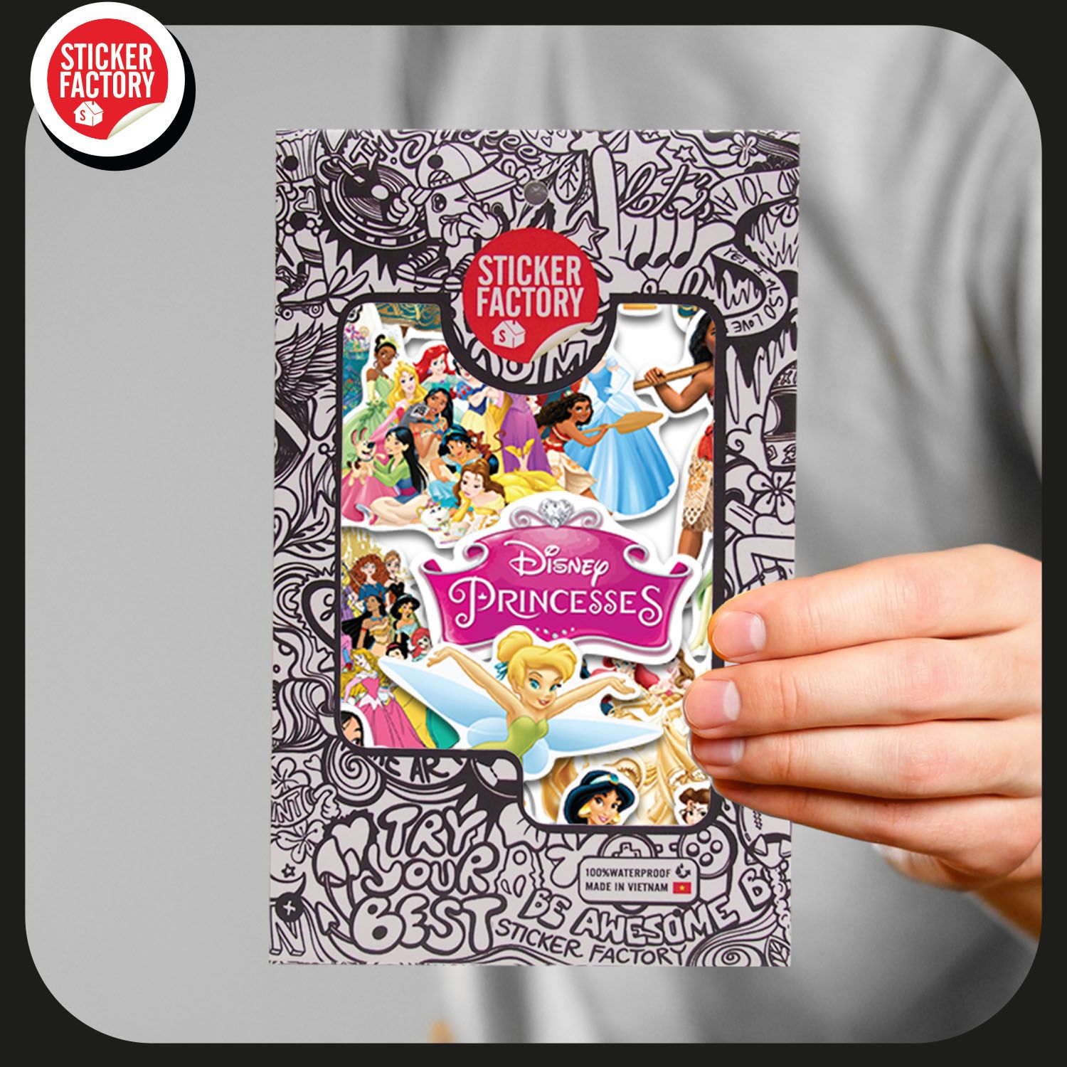 Disney Princesses - Set 30 sticker hình dán