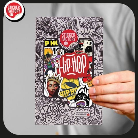  Hiphop - Set 30 sticker hình dán 