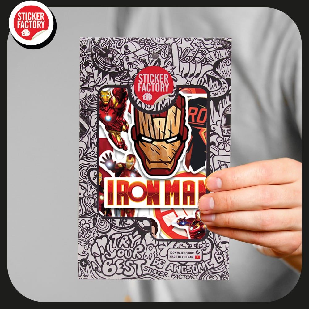 Iron Man - Set 30 sticker hình dán