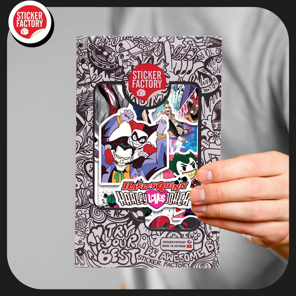 Joker $ Harley - Set 30 sticker hình dán