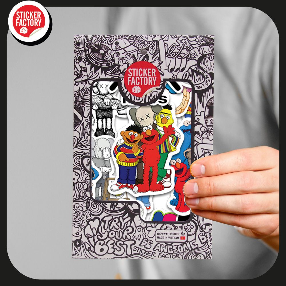Kaws - Set 30 sticker hình dán
