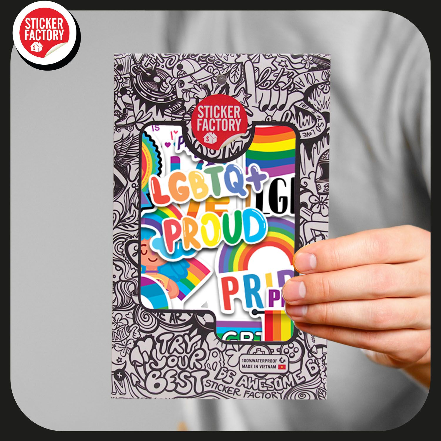 LGBT - Set 30 sticker hình dán