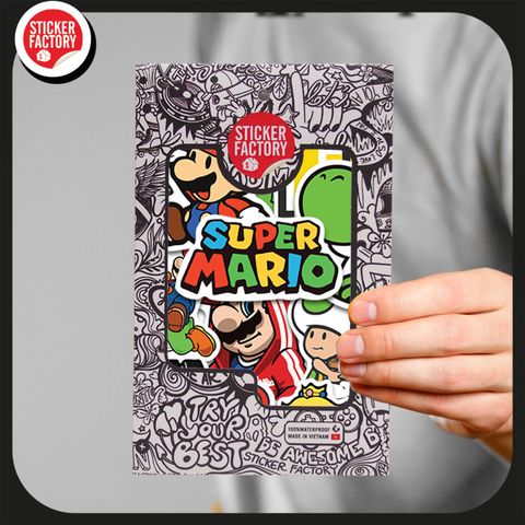  Mario - Set 30 sticker hình dán 