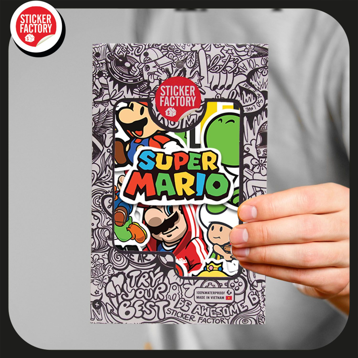 Mario - Set 30 sticker hình dán