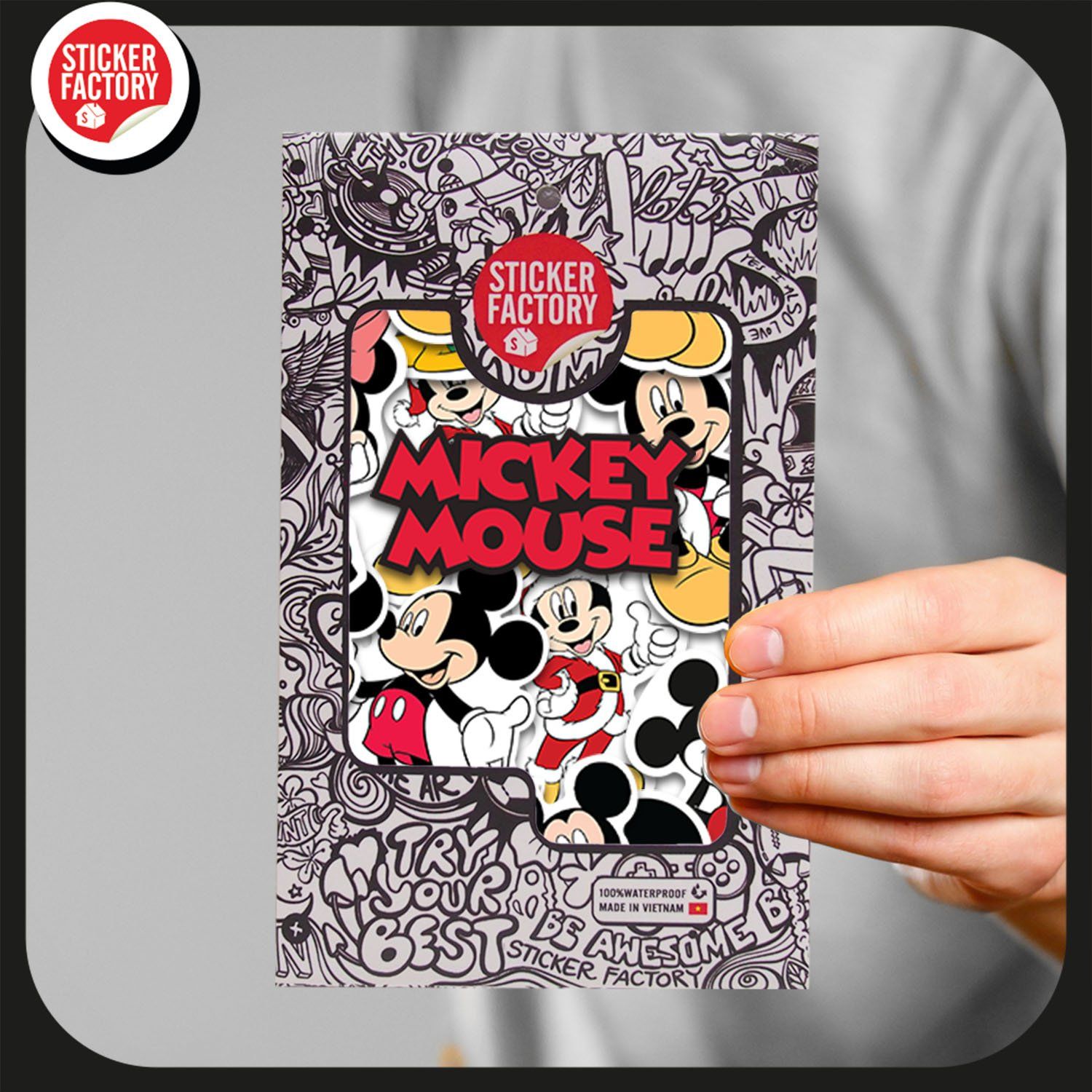 Mickey Mouse - Set 30 sticker hình dán