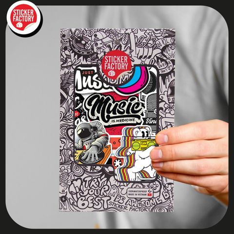 Music - Set 30 sticker hình dán 